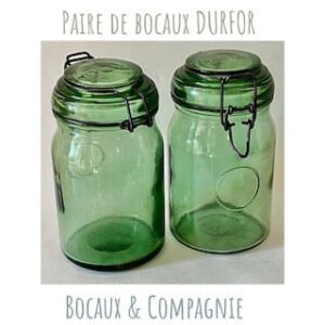 Paire de bocaux DURFOR – 1 litre